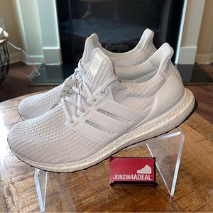 ultra boost 4.0 triple white on feet